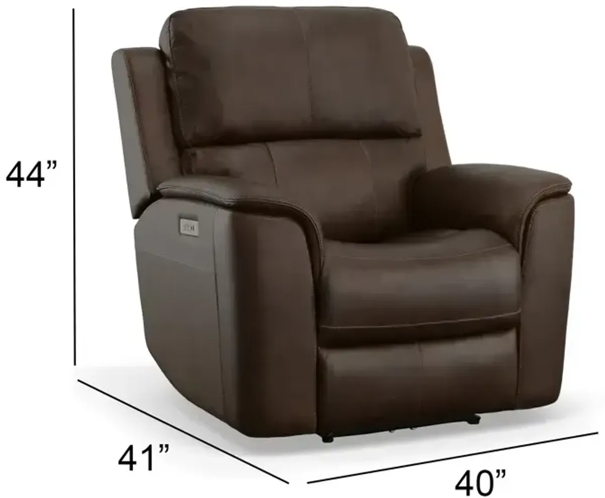 Henry Power Recliner w/Power Headrest & Lumbar