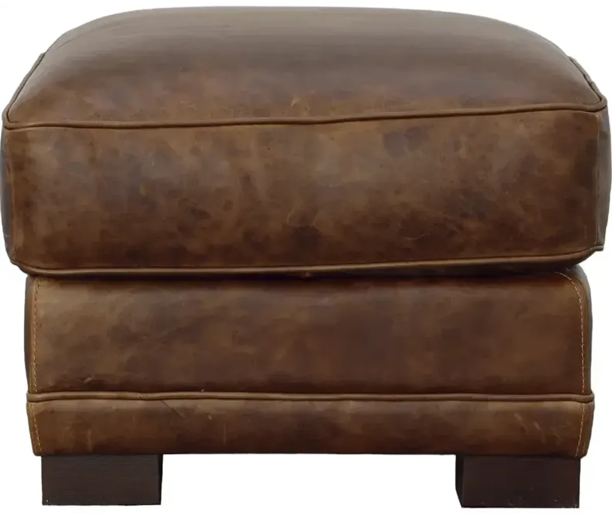 Leather Ottoman