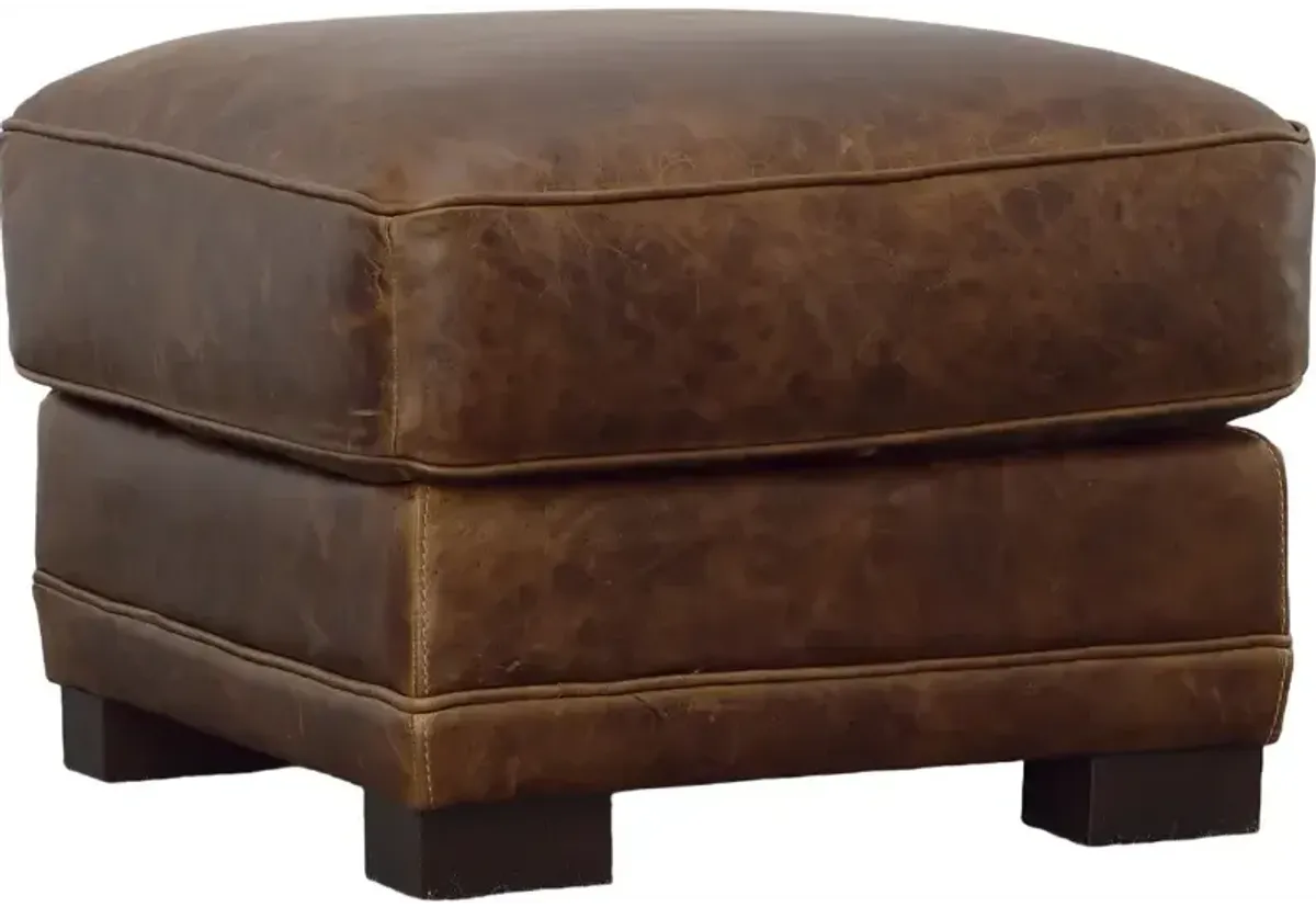 Leather Ottoman