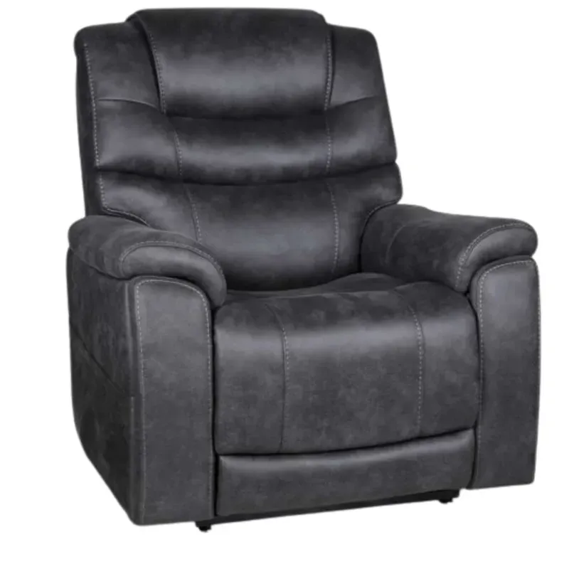 Dual Motor Lift Chair With Headrest & Lumbar & Air Massage  - Canyon Steel