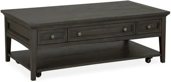 Westley Falls Rectangular Cocktail Table w/Casters