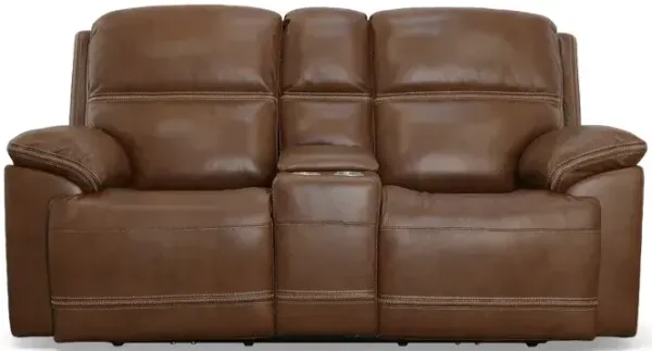 Jackson Power Reclining Loveseat with Console & Power Headrests