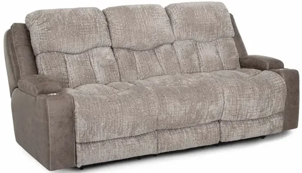 Denali Power Reclining Sofa w/ Power Headrest - Boswell Dove