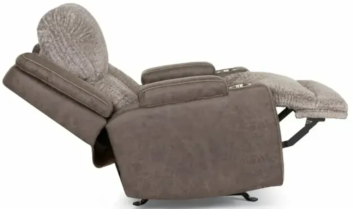 Denali Power Reclining Rocker Recliner w/ Power Headrest - Boswell Dove