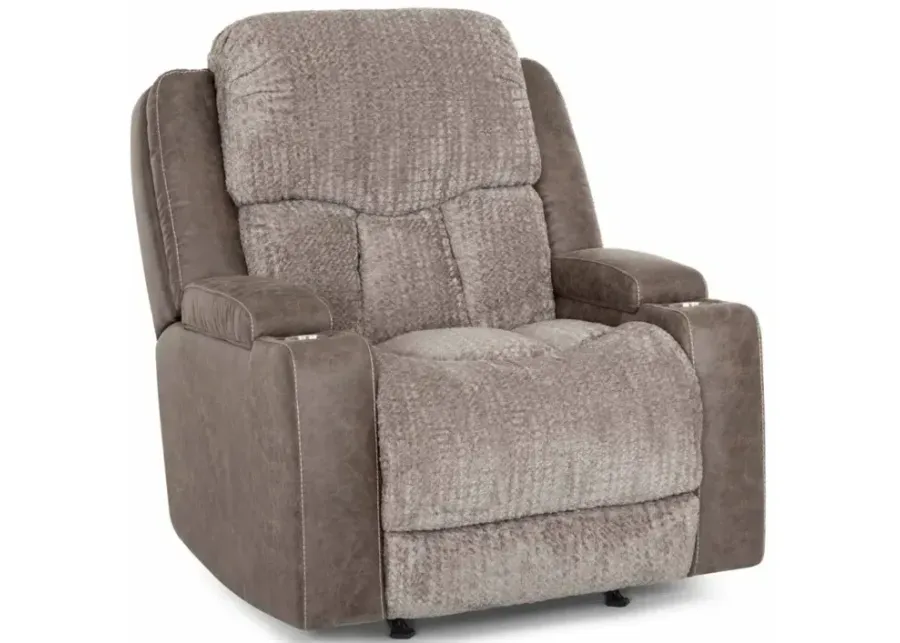 Denali Power Reclining Rocker Recliner w/ Power Headrest - Boswell Dove