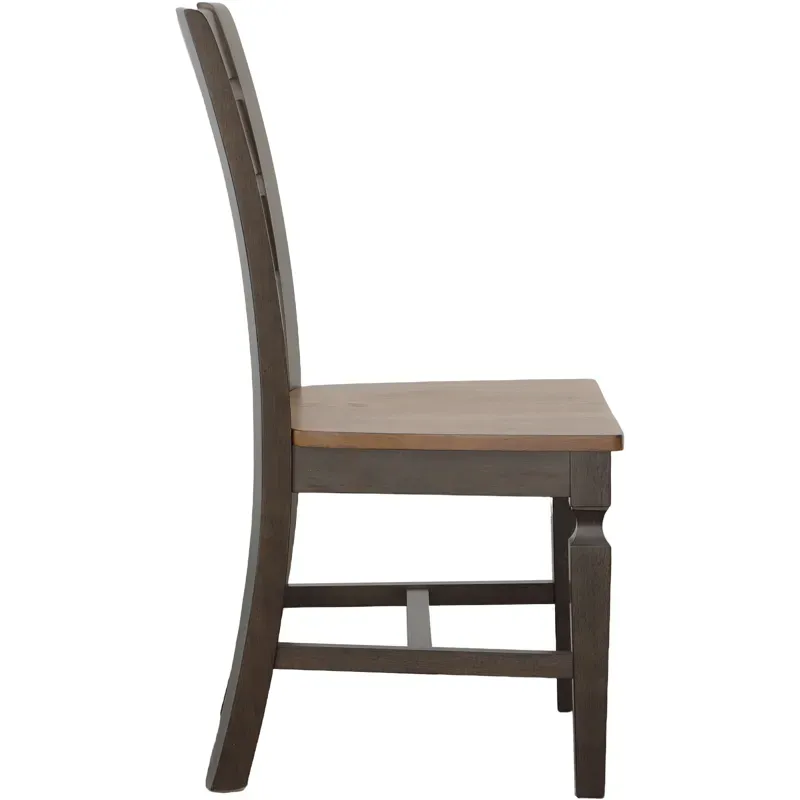 Ladderback Chair in Hickory & Coal