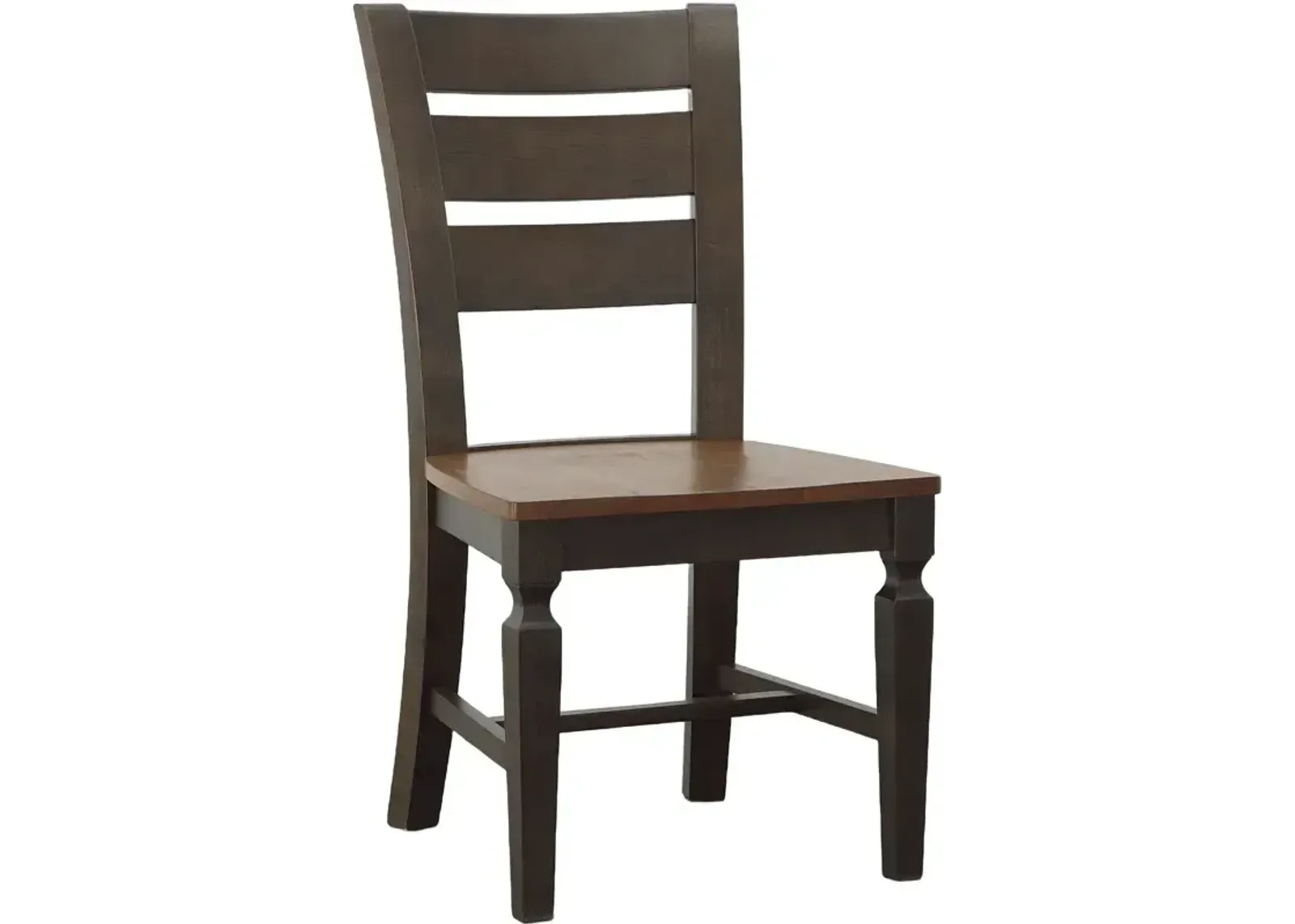 Ladderback Chair in Hickory & Coal