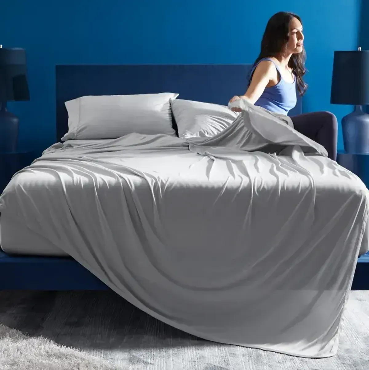 Dri-Tec Sheet Set-Light Grey-King/Cal King