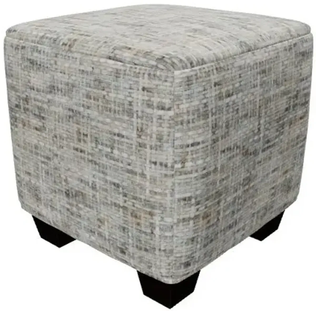 Pixelate Upholstered Cube Ottoman