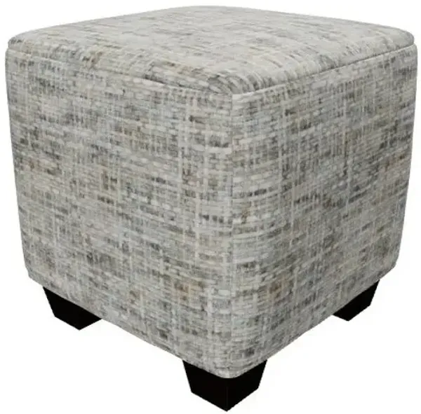 Pixelate Upholstered Cube Ottoman