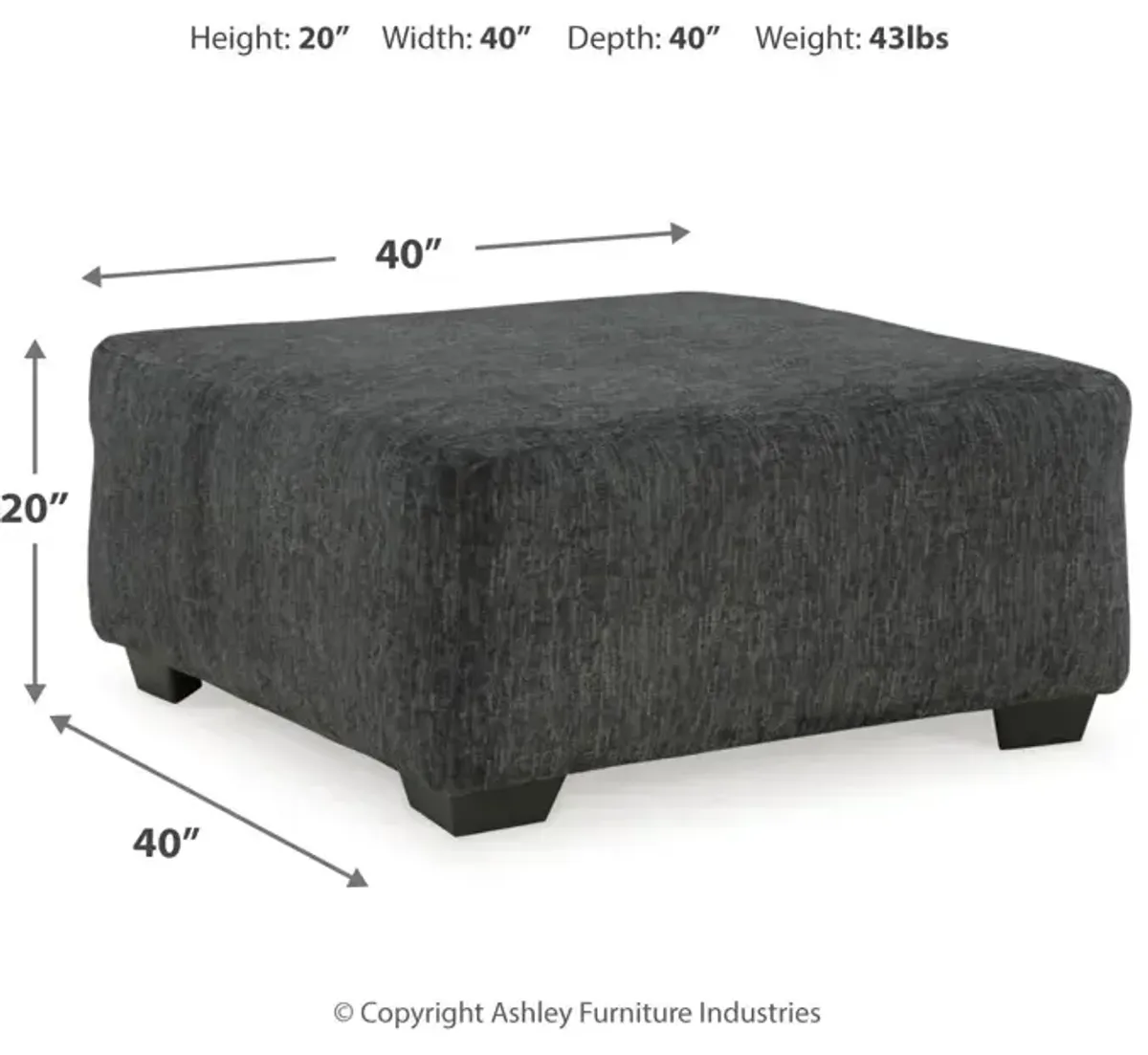 Biddeford Oversized Accent Ottoman