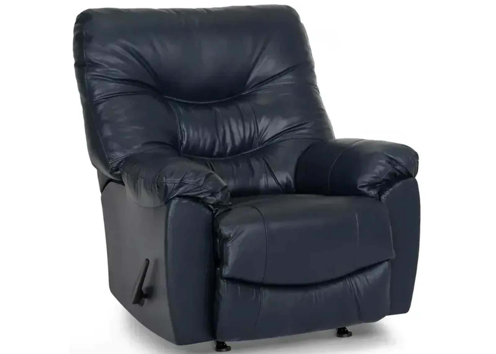 Trilogy Leather Rocker Recliner - Federica Navy