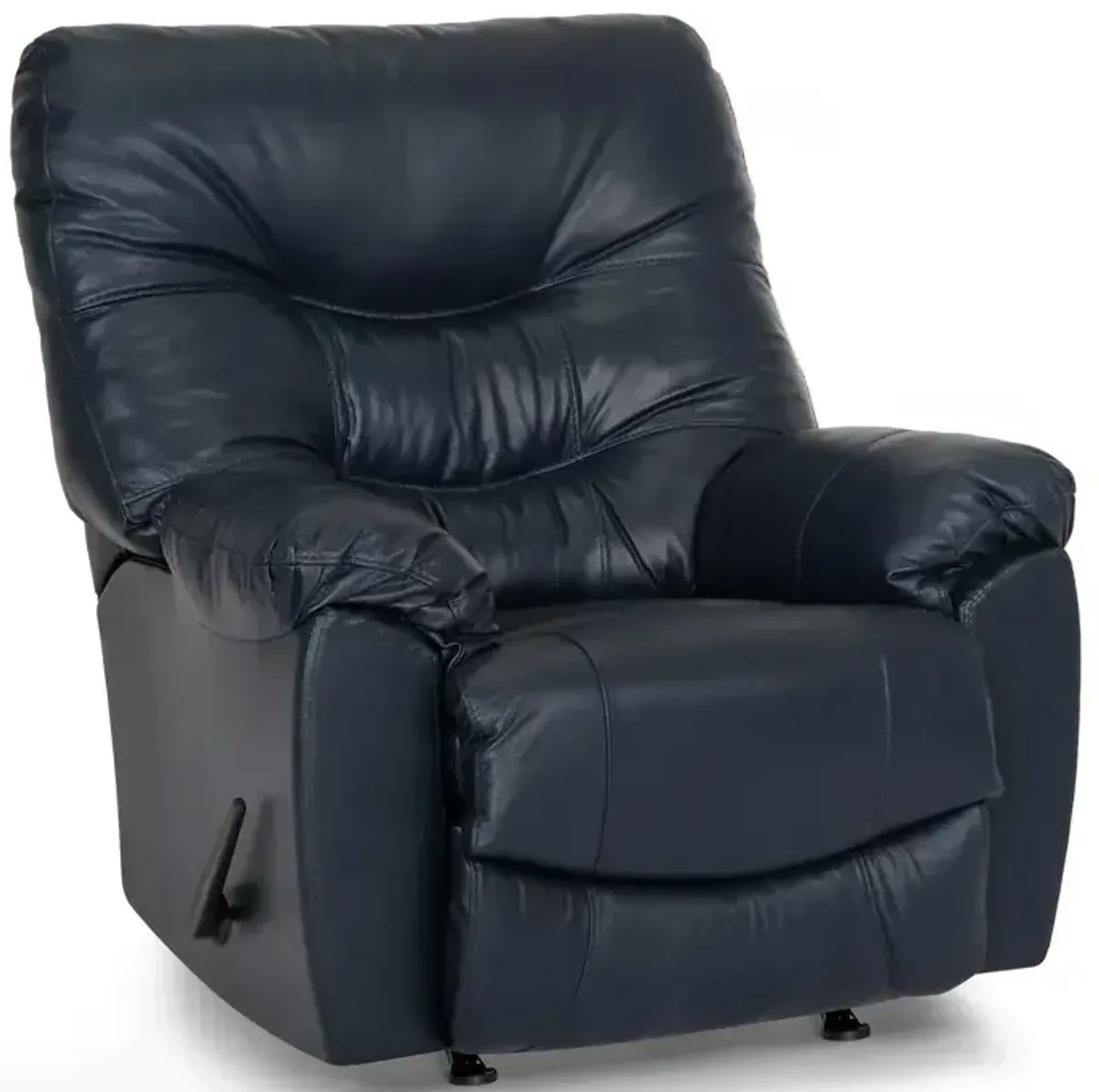 Trilogy Leather Rocker Recliner - Federica Navy