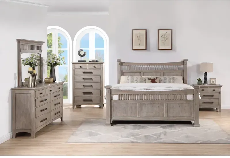 Mission Oak Chest - Taupe