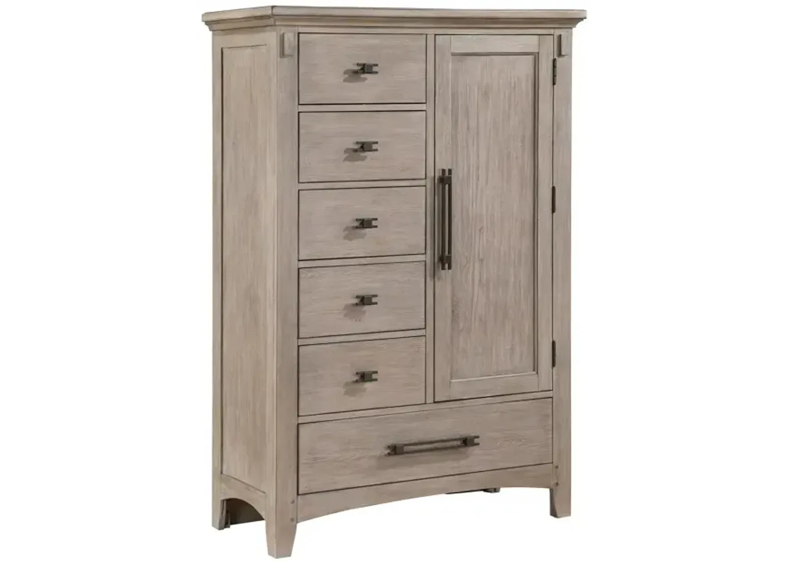 Mission Oak Door Chest - Taupe