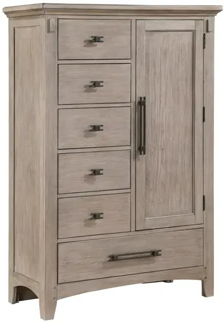 Mission Oak Door Chest - Taupe