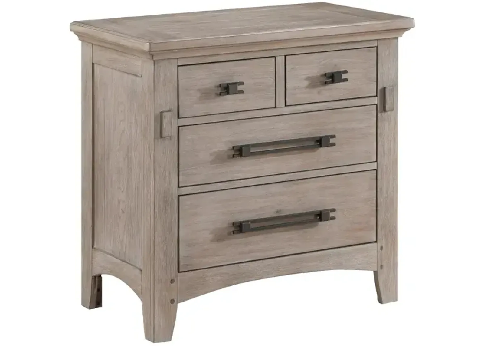 Mission Oak Nightstand - Taupe