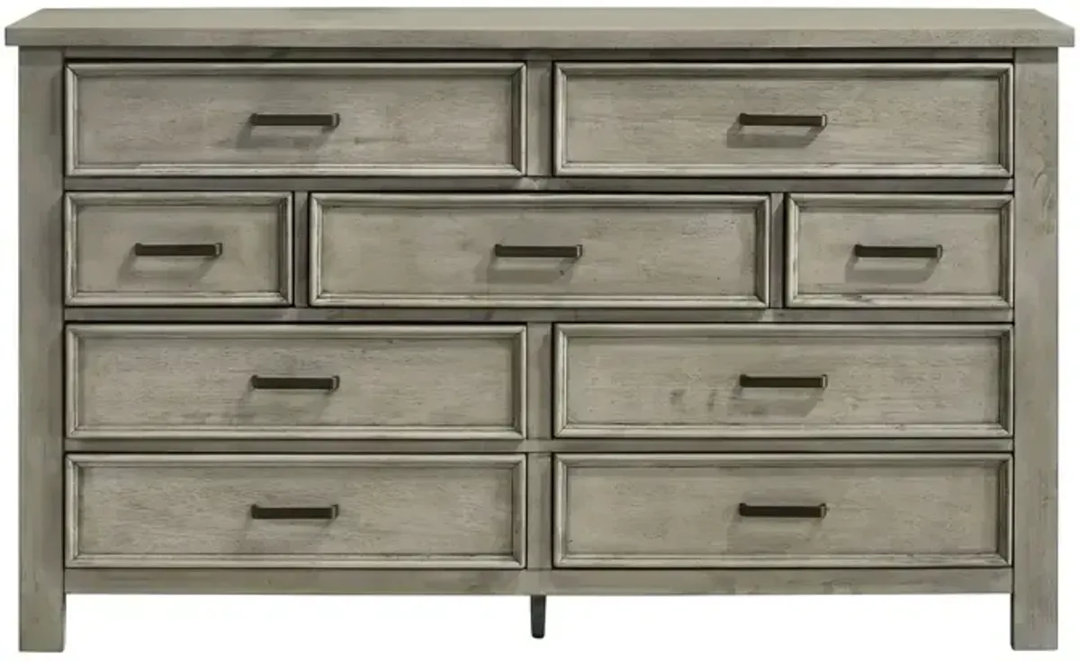 Sullivan 9 Drawer Dresser - Drift Grey