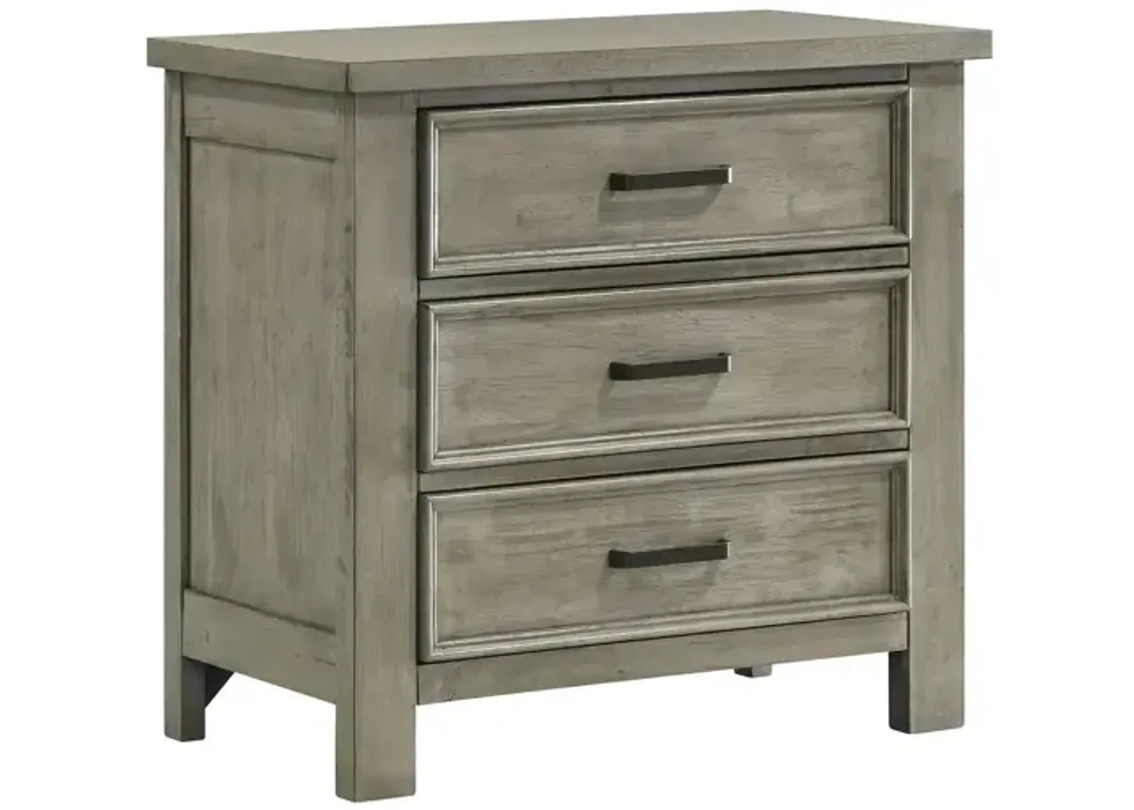 Sullivan 3 Drawer Nightstand  - Drift Grey