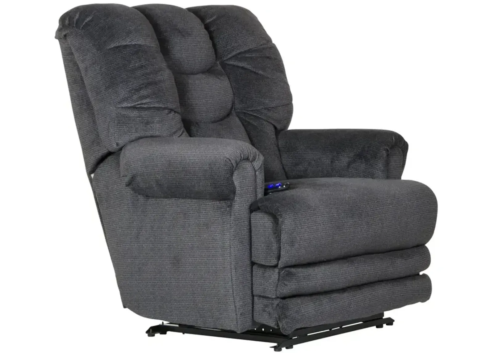 Malone Power "Lay Flat" Recliner w/Ext Otto - Ink