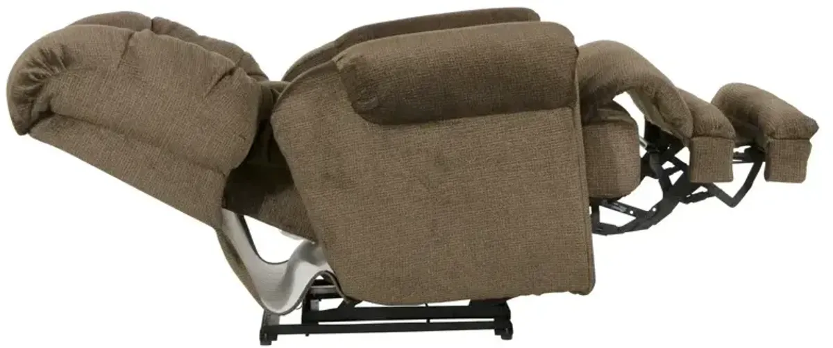 Malone Power Lay Flat Recliner - Truffle