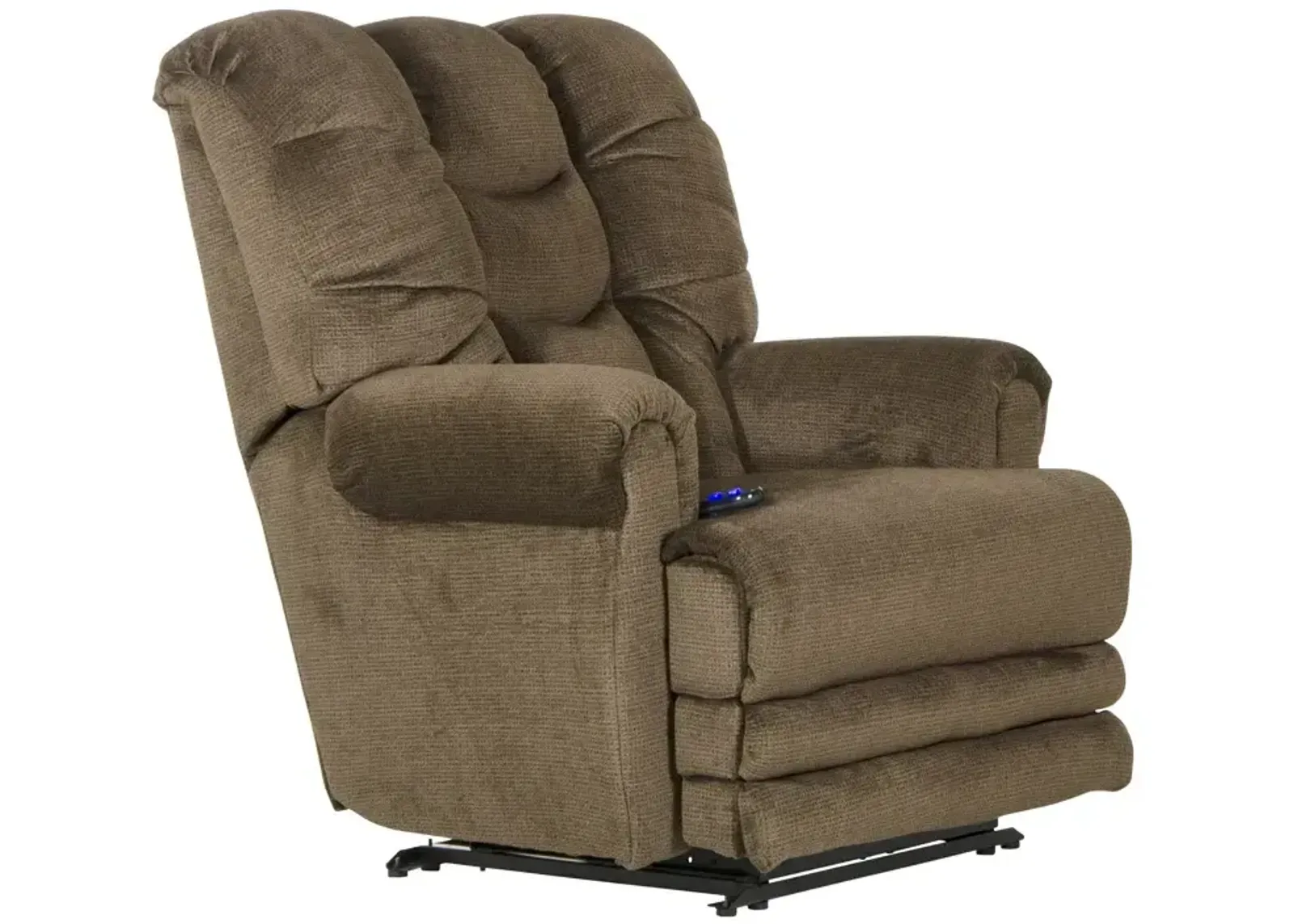 Malone Power Lay Flat Recliner - Truffle