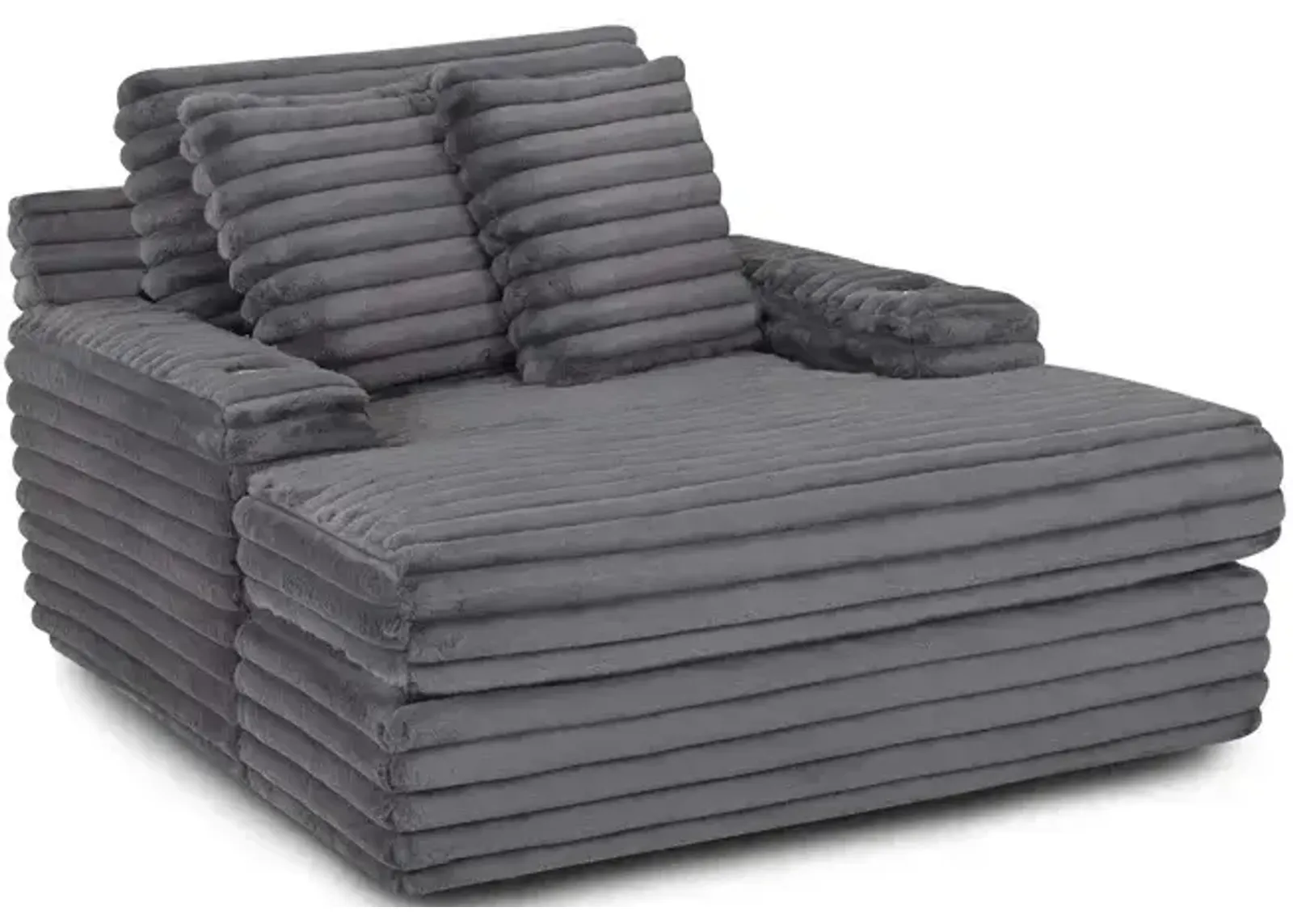 Bellini Chaise Lounger (w/ Cupholders) - Cloud Dark Gray