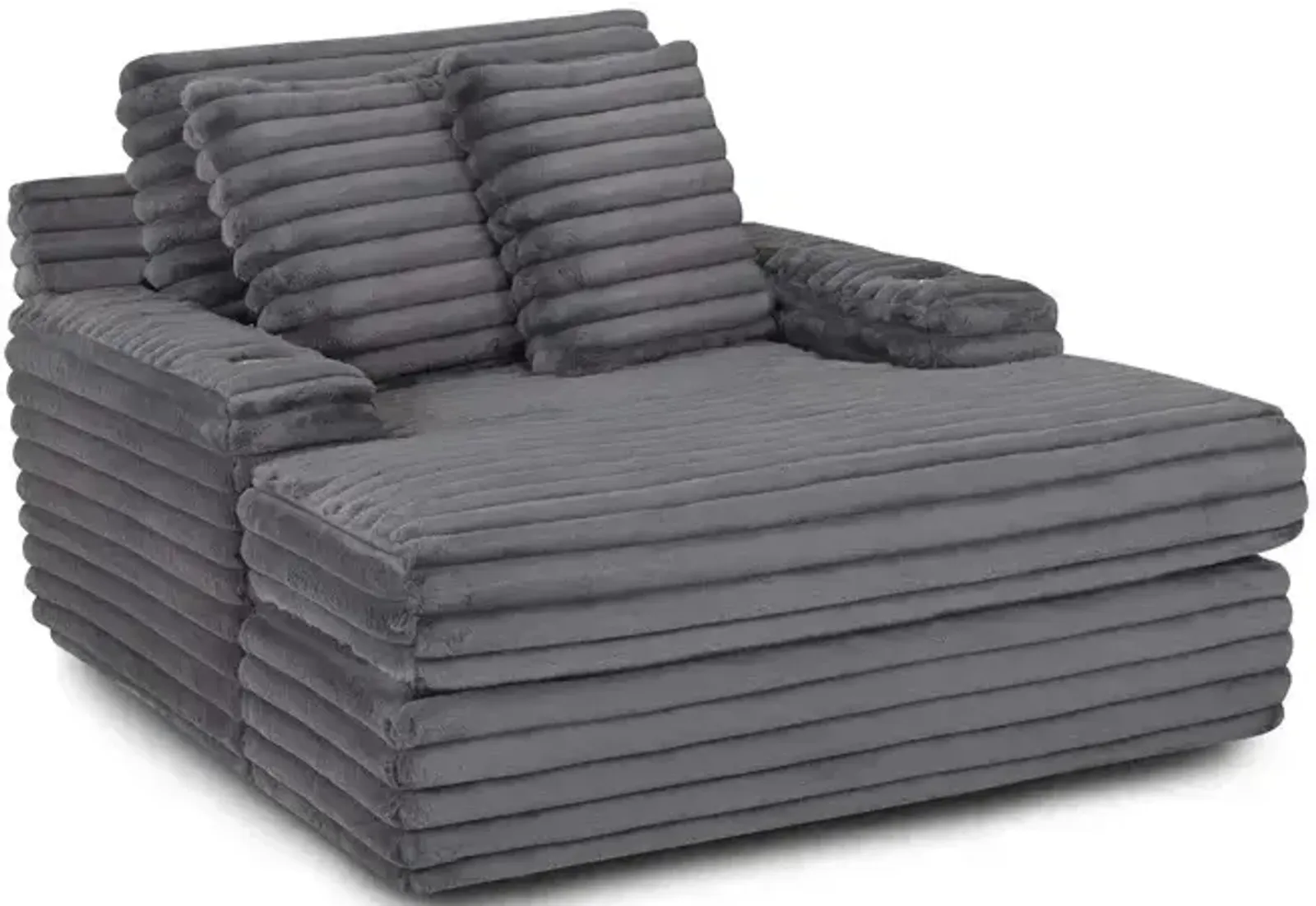 Bellini Chaise Lounger (w/ Cupholders) - Cloud Dark Gray