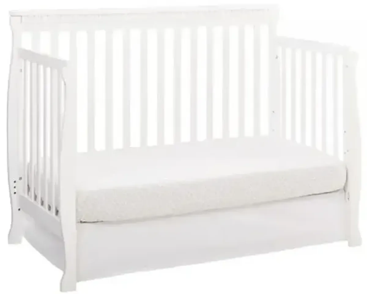 Emery Convertible Slat Crib - White