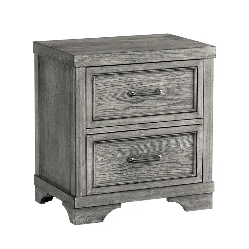 Foundry Nightstand - Brushed Pewter