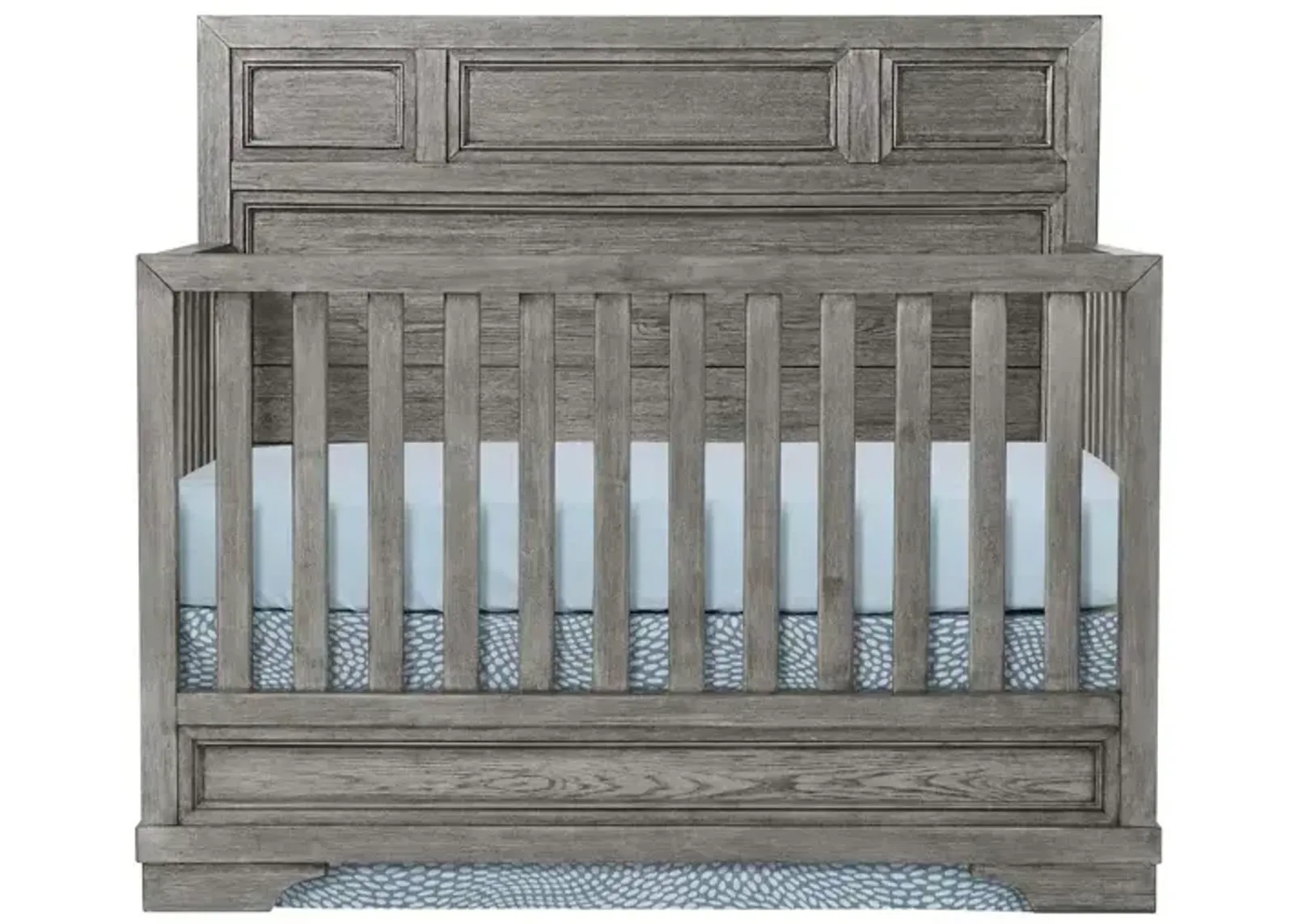 Foundry Flat Top Crib - Brushed Pewter