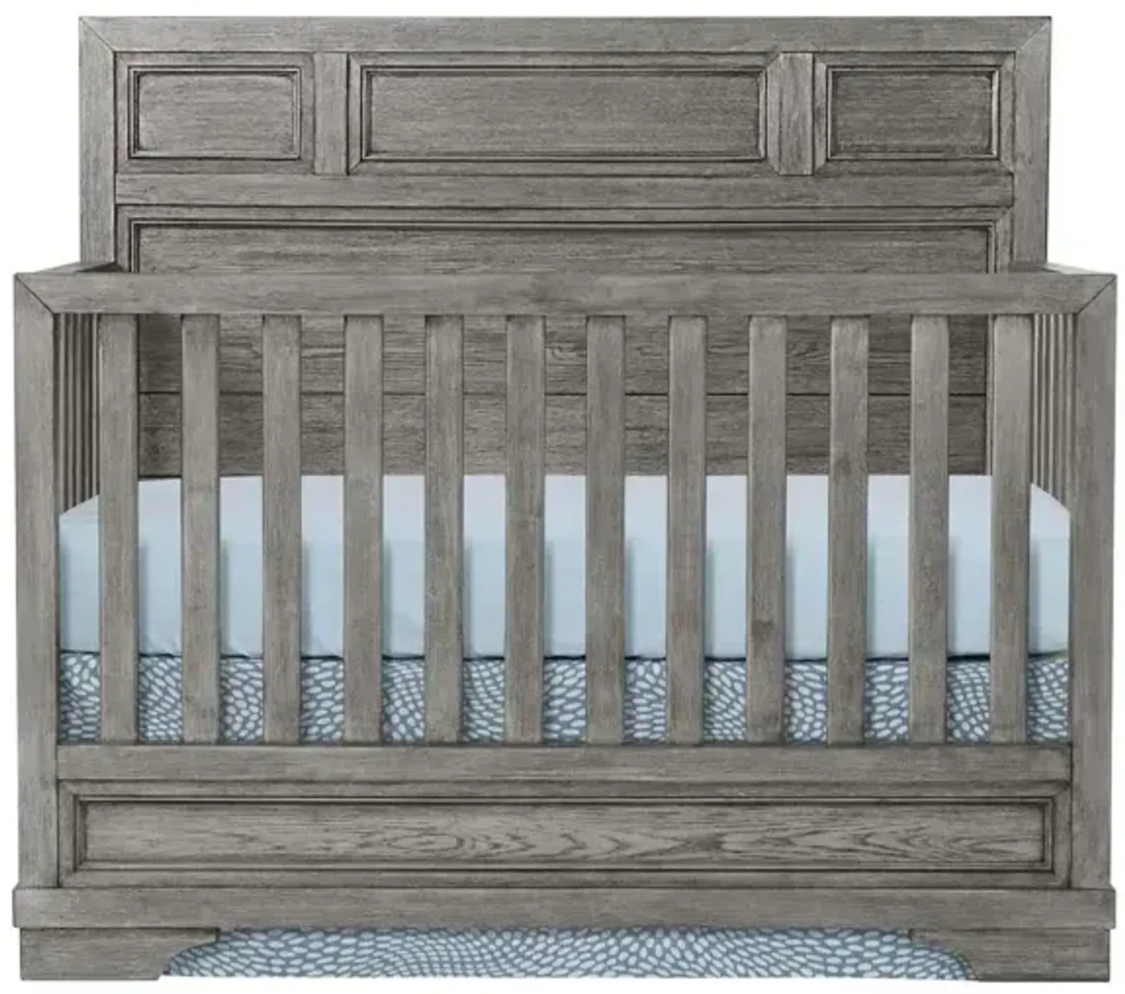 Foundry Flat Top Crib - Brushed Pewter