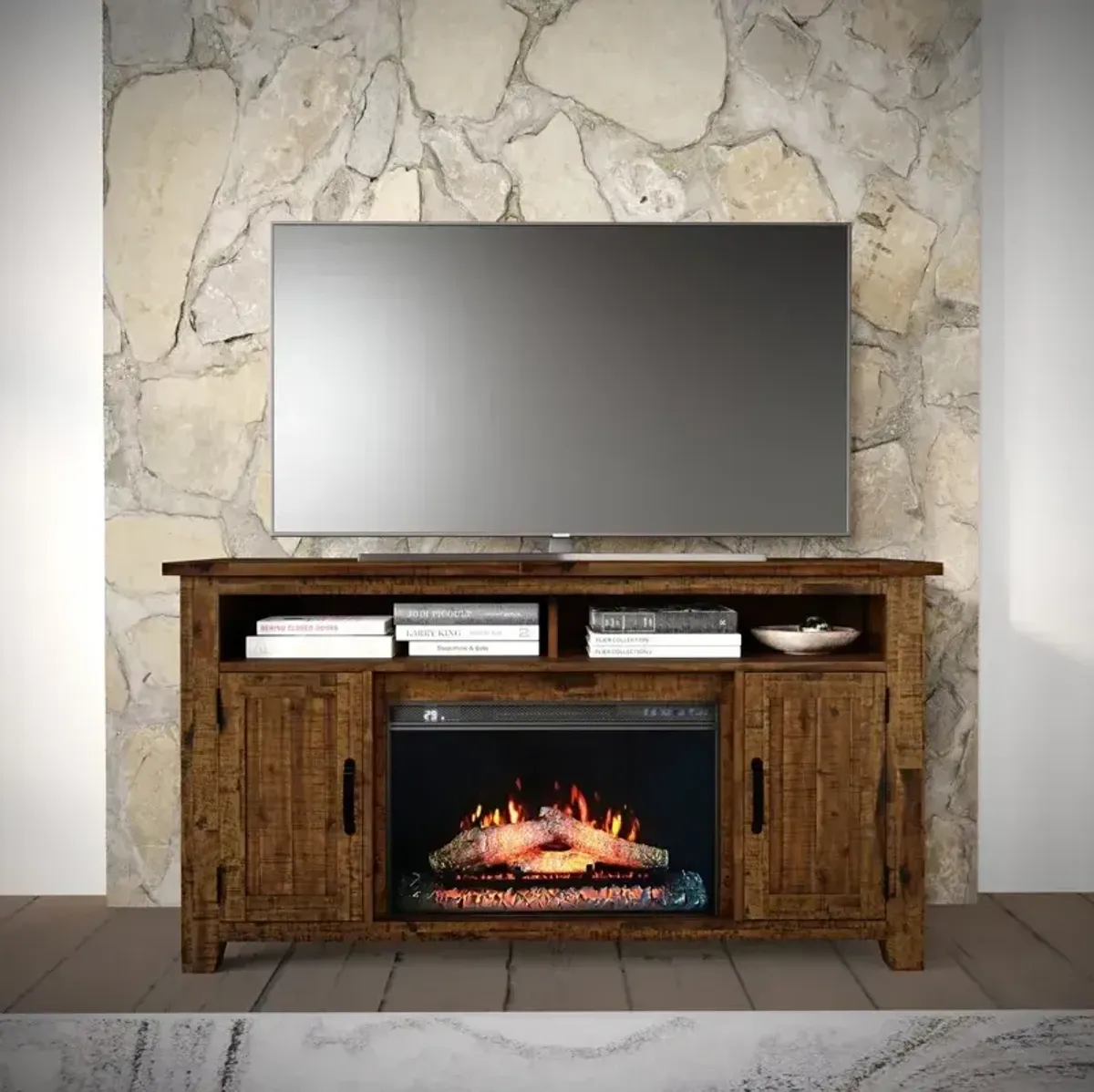 Cannon Valley Electric Fireplace Media Console