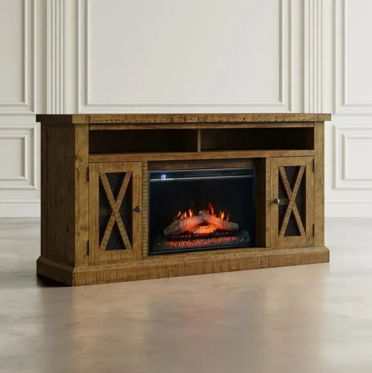 Telluride Electric Fireplace Media Console