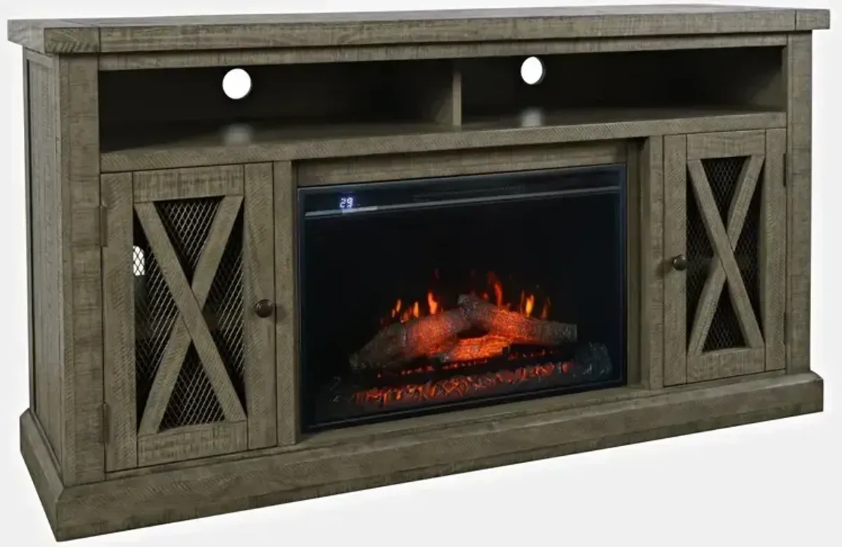 Telluride Electric Fireplace Media Console