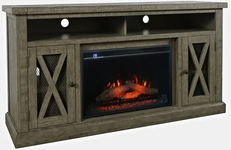 Telluride Electric Fireplace Media Console