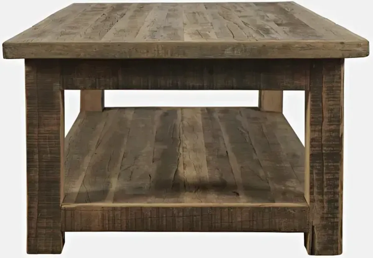 Reclamation Salvaged Wood Rectangle Coffee Table