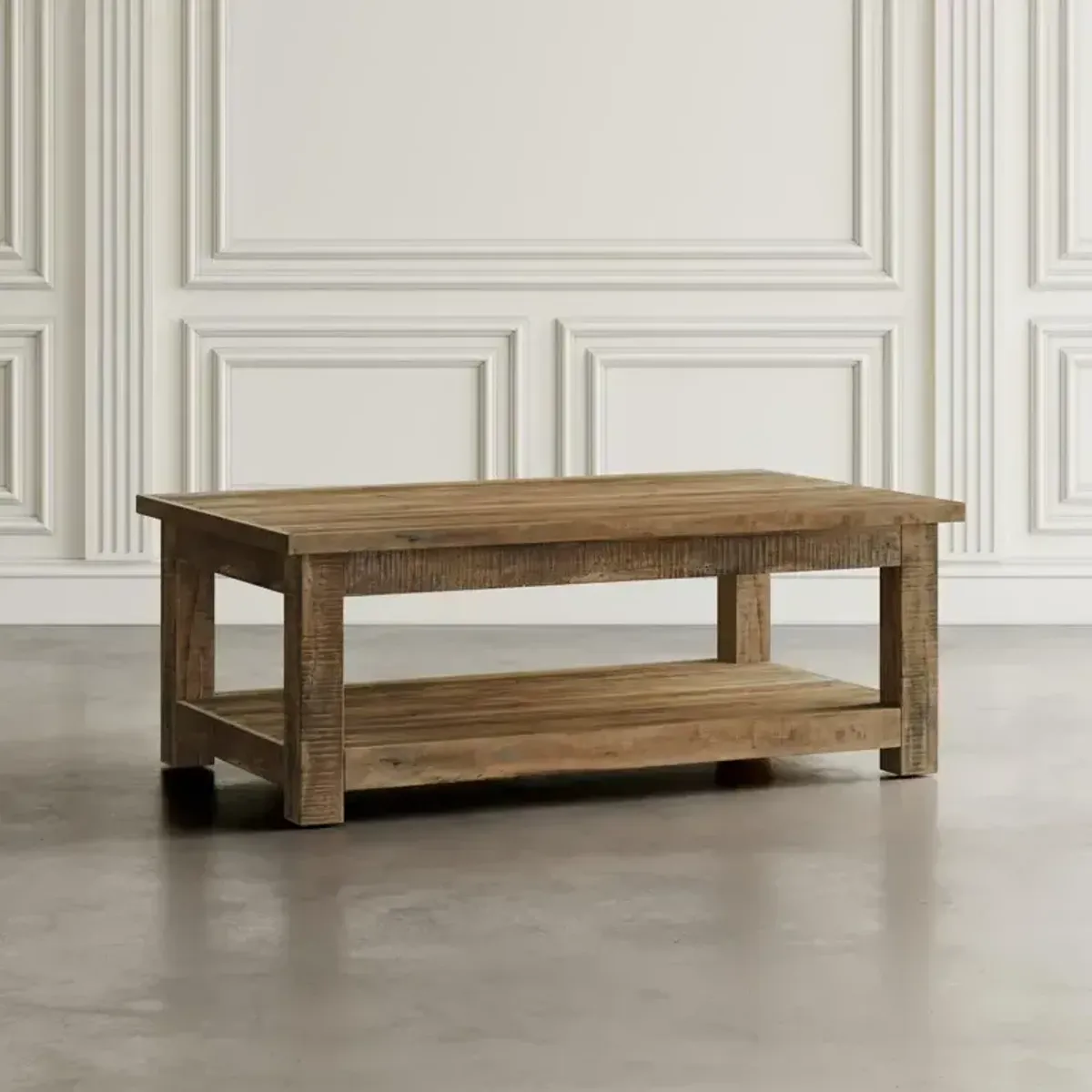 Reclamation Salvaged Wood Rectangle Coffee Table