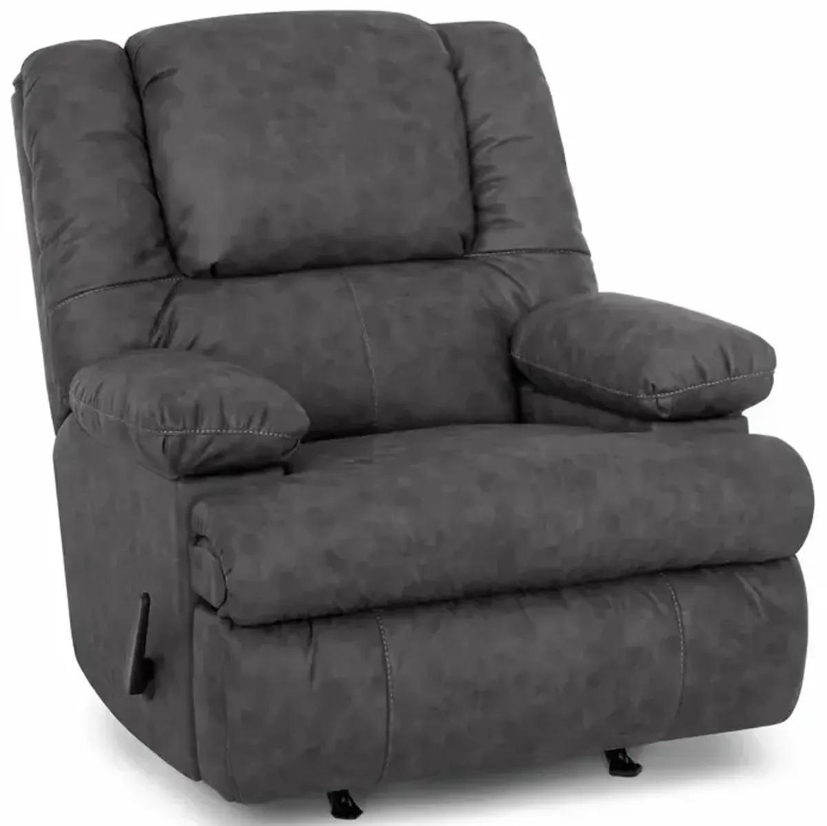 Clayton Rocker Recliner w/ Storage Arms, Cupholder, and Massage - Easter Slate