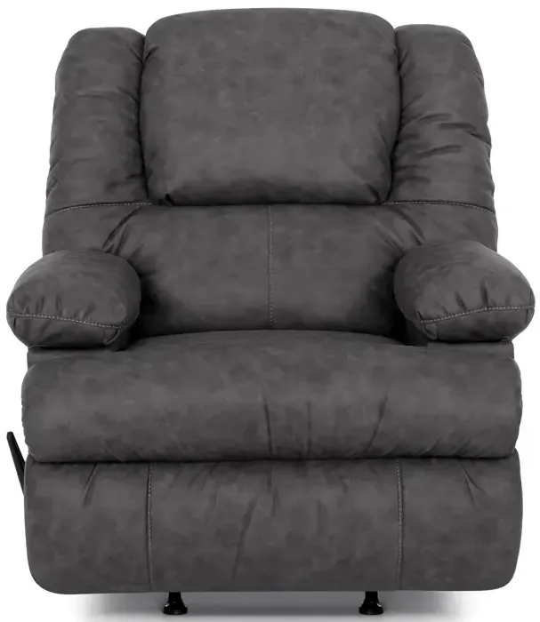 Clayton Rocker Recliner w/ Storage Arms, Cupholder, and Massage - Easter Slate