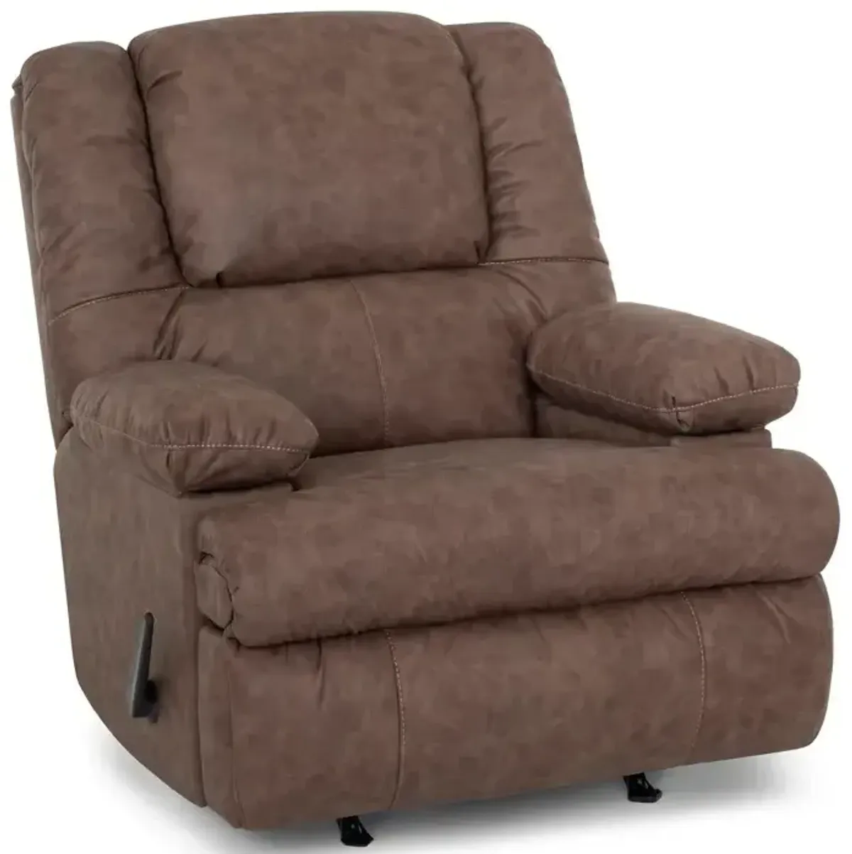 Clayton Rocker Recliner w/ Storage Arms, Cupholder, and Massage - Easter Mocha