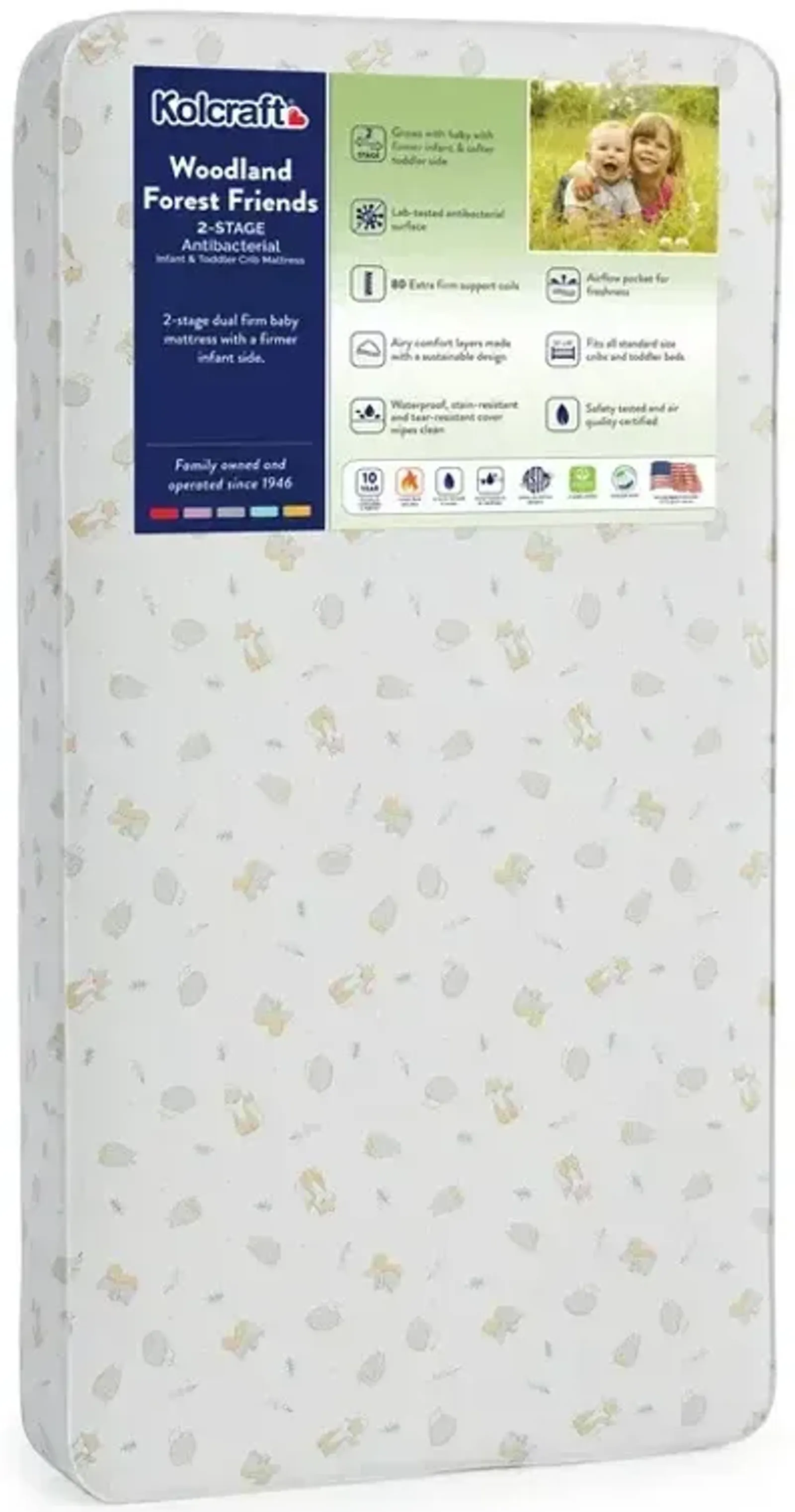 2-Stage Dual Firm Crib & Toddler Mattress