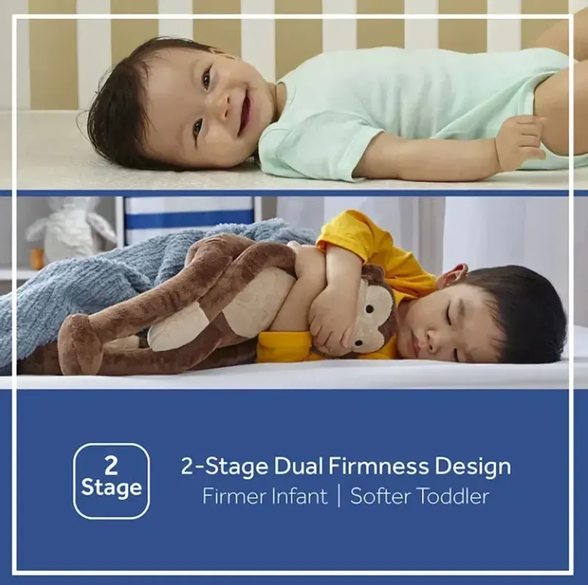 2-Stage Flex Cool Dual Firm Crib & Toddler Mattress