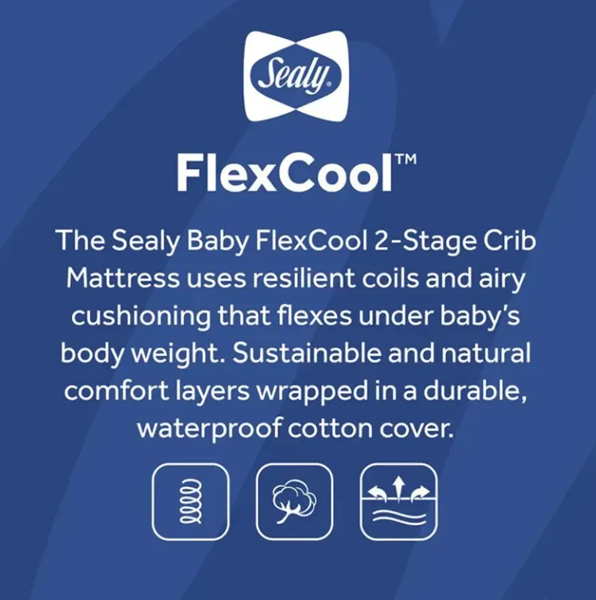 2-Stage Flex Cool Dual Firm Crib & Toddler Mattress