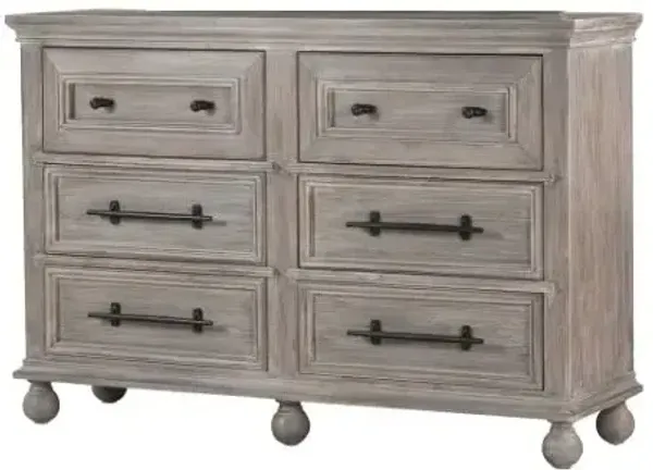 Summerhouse 6 Drawer Dresser - Fieldstone