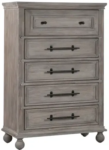 Summerhouse 5 Drawer Chest - Fieldstone