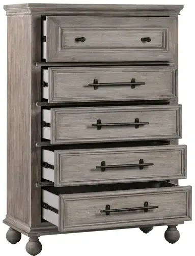 Summerhouse 5 Drawer Chest - Fieldstone