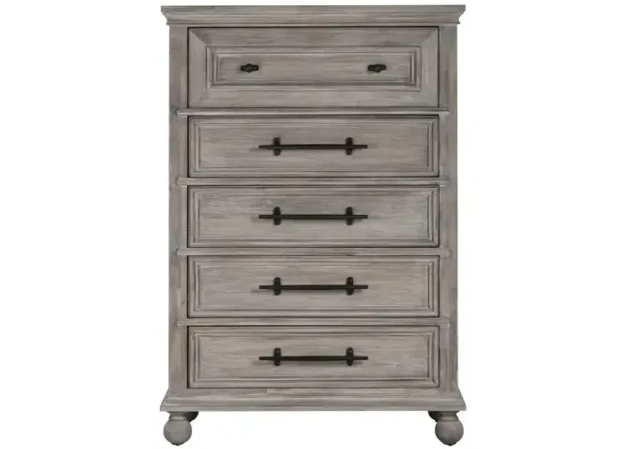 Summerhouse 5 Drawer Chest - Fieldstone