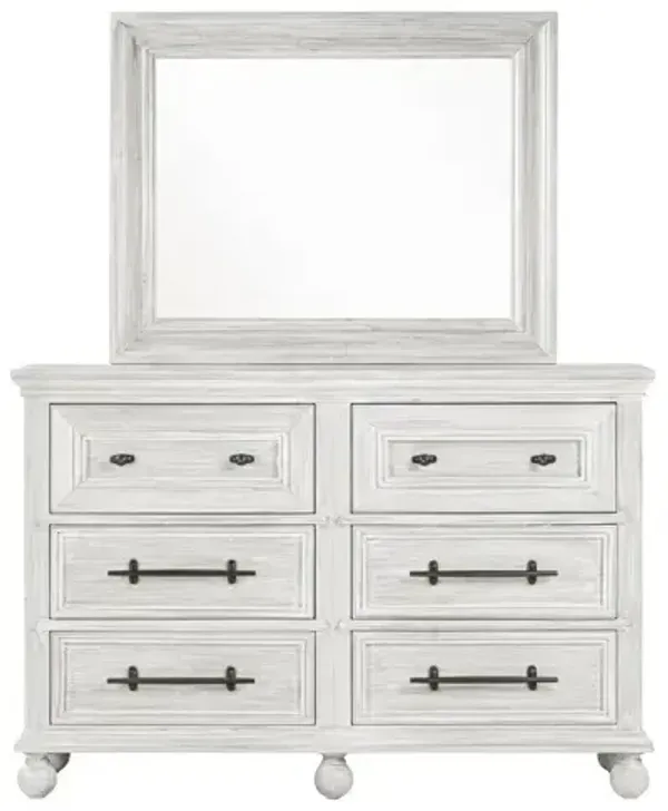 Summerhouse 6 Drawer Dresser - Dover White