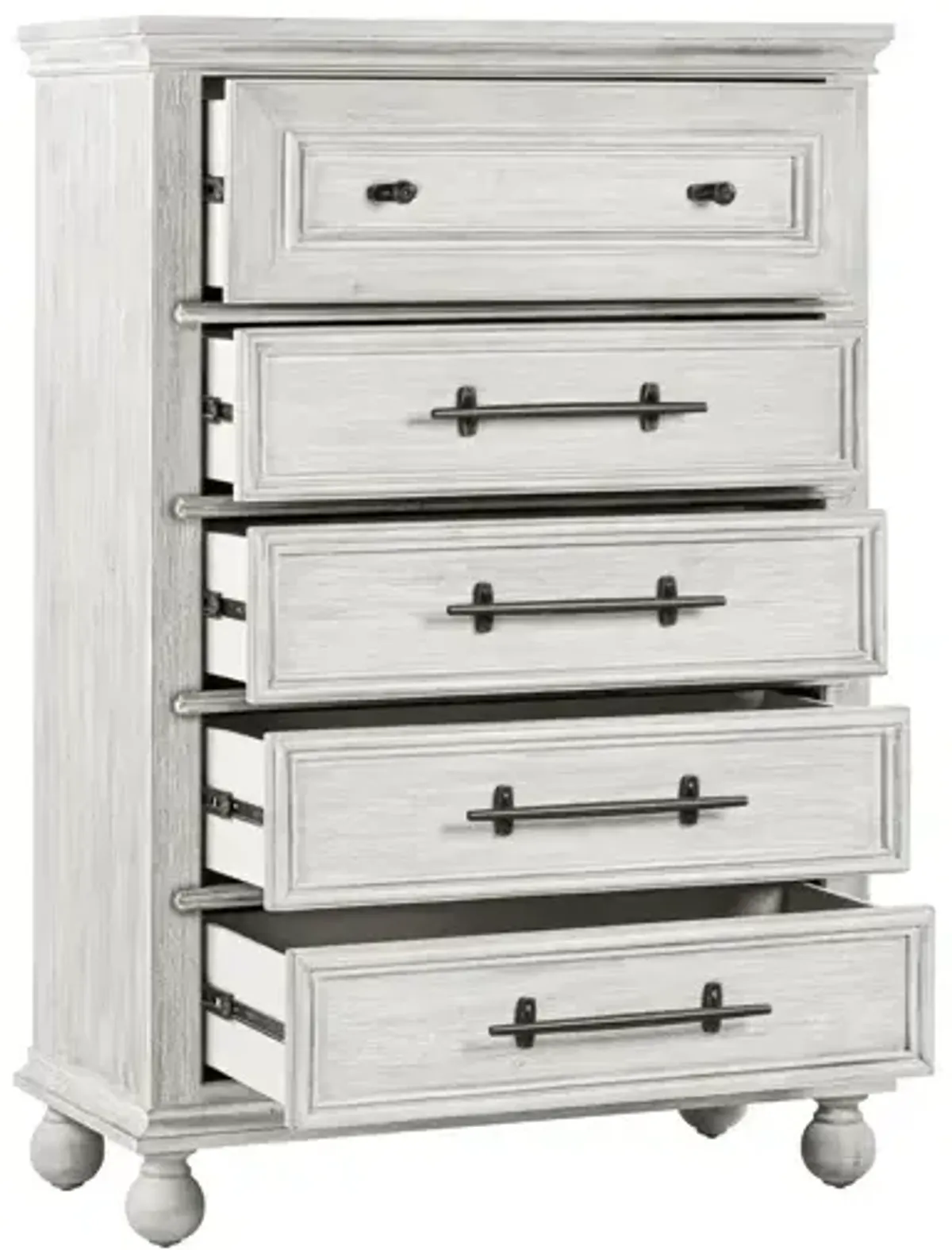 Summerhouse 5 Drawer Chest - Dover White